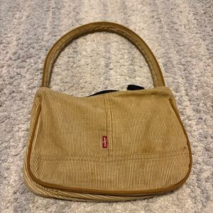 Vintage 90s Levi’s beige corduroy shoulder bag